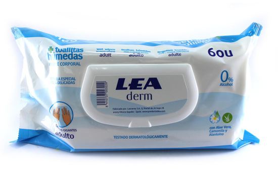 Lea Wet Wipes Adult Body Hygiene 60 Units
