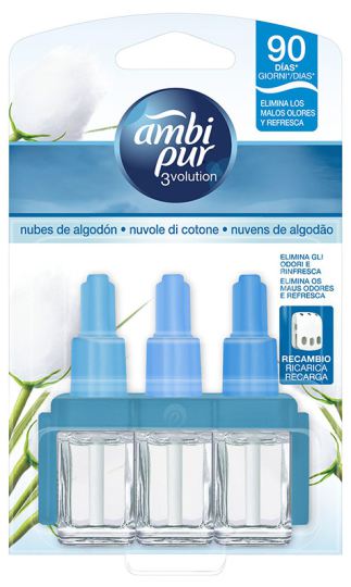 Ambi Pur Air freshener Spare 3 Volution Cotton Clouds 20 ml