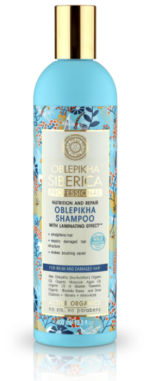 Oblepikha Shampoo for Weak and Damaged Hair 400 ml Oblepikha Shampoo for Weak and Damaged Hair 400 ml