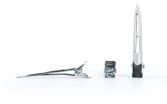 Metallic Roll Tweezers 56 mm 10 Units Metallic Roll Tweezers 56 mm 10 Units