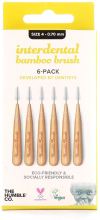 Bamboo Interdental Brush Size 4: 0.70 mm Yellow 6 units Bamboo Interdental Brush Size 4: 0.70 mm Yellow 6 units