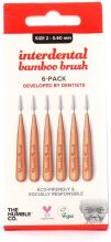 Interdental Brush Bamboo Size 2: 0.50 mm Red 6 units Interdental Brush Bamboo Size 2: 0.50 mm Red 6 units