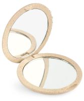 Beige folding double handbag mirror Beige folding double handbag mirror