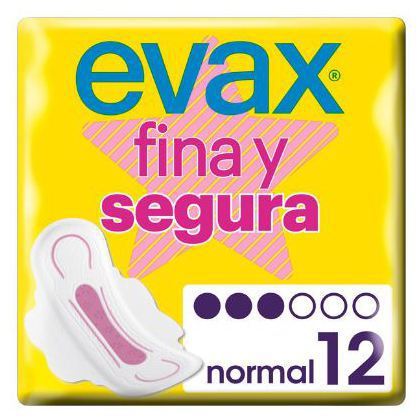Fine and Safe Normal Compresses with Wings 12 uds Fine and Safe Normal Compresses with Wings 12 uds