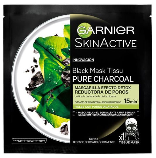 Skin Mask Tissu Black Charcoal Carbon Reducer Skin Mask Tissu Black Charcoal Carbon Reducer