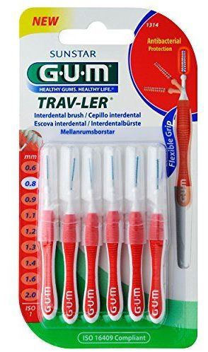 Trav-ler Interdental Brush iso1 1314 0.8mm 6 units Trav-ler Interdental Brush iso1 1314 0.8mm 6 units