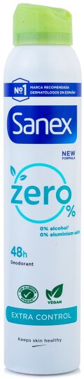 Sanex Zero Desodorante Extra Control Spray 200 ml