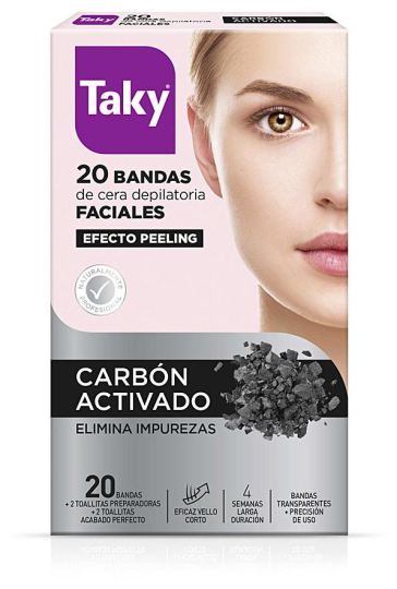 Activated Carbon Wax Band Facial 20 pcs Activated Carbon Wax Band Facial 20 pcs