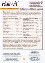Hair-Vit Sano y Saludable 30 Comprimidos Hair-Vit Sano y Saludable 30 Comprimidos