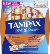 Tampax Compak Pearl Tampon Super Plus 18 Units Tampax Compak Pearl Tampon Super Plus 18 Units