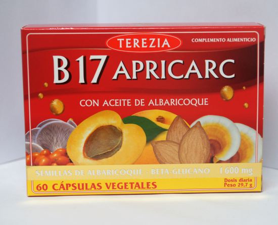 B17 Apricarc with Apricot kernel oil 60 vegetable capsules B17 Apricarc with Apricot kernel oil 60 vegetable capsules