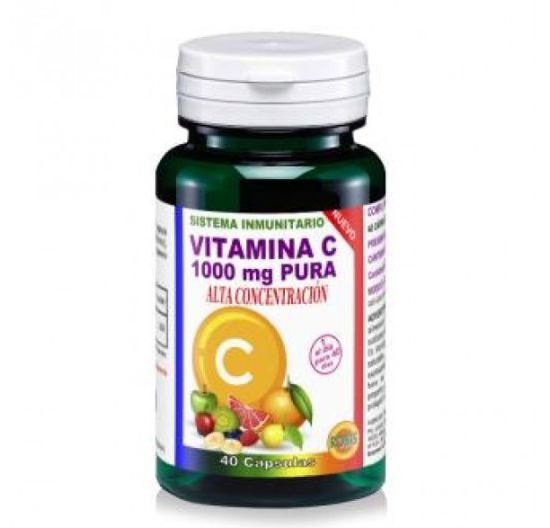 Pure Vitamin C 40 Capsules 1 gr Pure Vitamin C 40 Capsules 1 gr