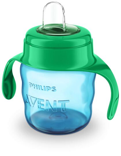 Infantile Glass with Green Soft Mouthpiece 200 ml Infantile Glass with Green Soft Mouthpiece 200 ml