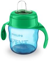 Infantile Glass with Green Soft Mouthpiece 200 ml Infantile Glass with Green Soft Mouthpiece 200 ml