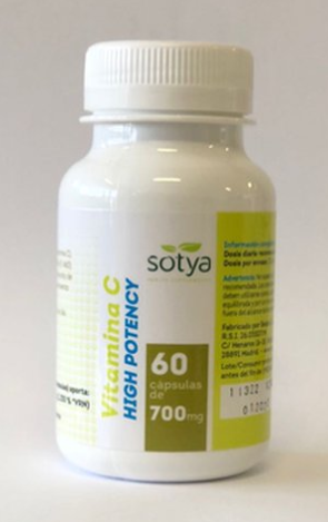Vitamin C High Potency 60 capsules of 700 mg Vitamin C High Potency 60 capsules of 700 mg
