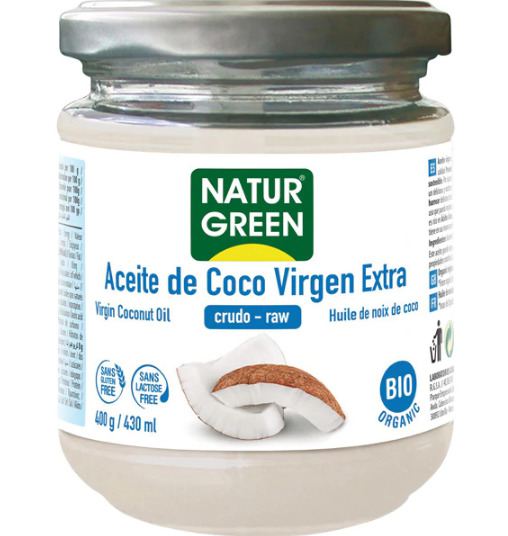NaturGreen Oil Virgin coconut Bio 400 gr NaturGreen Oil Virgin coconut Bio 400 gr