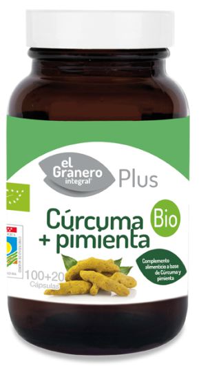 Pepper Curcuma + 100 + 20 Capsules Bio Pepper Curcuma + 100 + 20 Capsules Bio