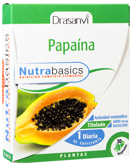 Papain Nutrabasicos 30 capsules Papain Nutrabasicos 30 capsules