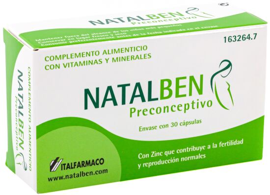 Natalben Preconceptivo 30 Cápsulas Natalben Preconceptivo 30 Cápsulas
