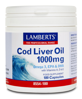 Cod Liver Oil 180 Capsules 1000 mg Cod Liver Oil 180 Capsules 1000 mg
