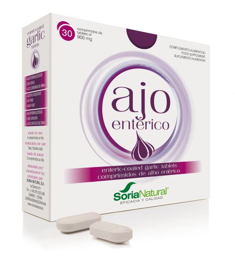 Soria Natural Enteric Garlic 30 Tablets