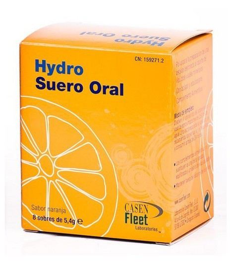 Hydro Suero Oral Naranja 8 sachets Hydro Suero Oral Naranja 8 sachets