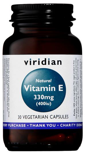 330 mg natural vitamin E (400 IU) 30 Vegetable Capsules 330 mg natural vitamin E (400 IU) 30 Vegetable Capsules