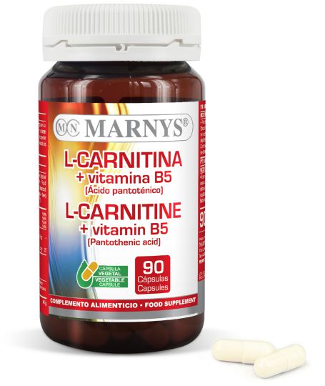 L-Carnitine + Vitamin B5 90 Capsules L-Carnitine + Vitamin B5 90 Capsules