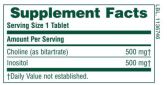 Choline + Inositol 500mg. 60 Pearls Choline + Inositol 500mg. 60 Pearls