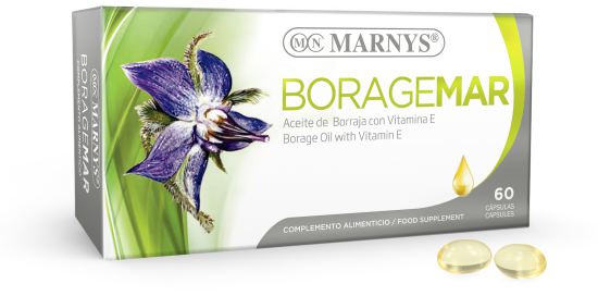 Boragemar Borage Oil 60 capsules x 500 mg Boragemar Borage Oil 60 capsules x 500 mg