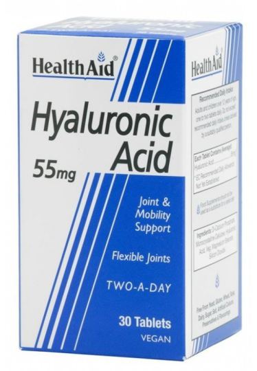 Hyaluronic Acid 55mg. 30comp. Health Aid Hyaluronic Acid 55mg. 30comp. Health Aid