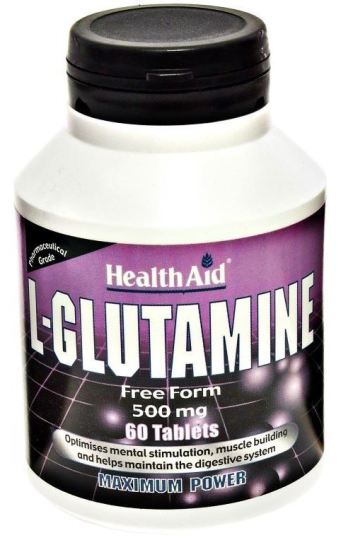 L-Glutamine 500mg. 60comp. Health Aid L-Glutamine 500mg. 60comp. Health Aid