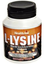 L-Lysine 500mg. 60comp. Health Aid L-Lysine 500mg. 60comp. Health Aid