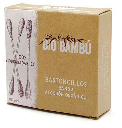 Bamboo and Organic Cotton Buds 100 Units Bamboo and Organic Cotton Buds 100 Units