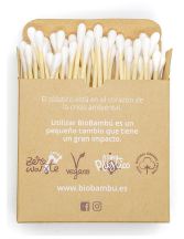 Bamboo and Organic Cotton Buds 100 Units Bamboo and Organic Cotton Buds 100 Units