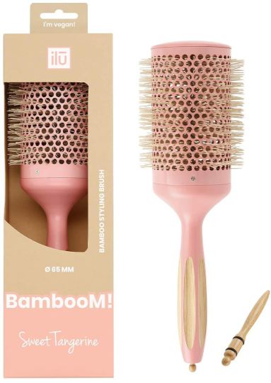 Round Bamboo Brush 65mm Sweet Tangerine Round Bamboo Brush 65mm Sweet Tangerine