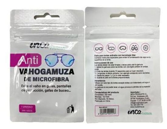 Gamuza anti vaho para gafas Gamuza anti vaho para gafas